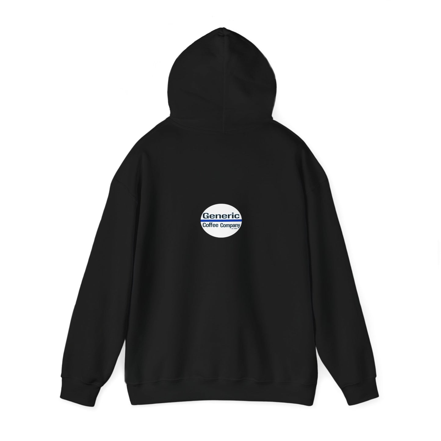Coffee. Now. - Black Hooded Sweatshirt, Generic Coffee Company Clothing