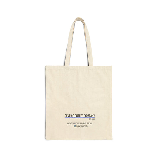Hashtag ShopSmall - Small Business Support, Generic Coffee Company Brand Cotton Canvas Tote Bag
