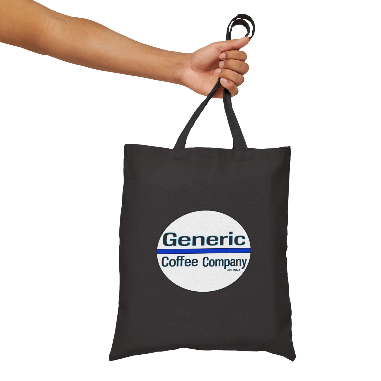 Generic Coffee Company Brand Logo Cotton Canvas Tote Bag