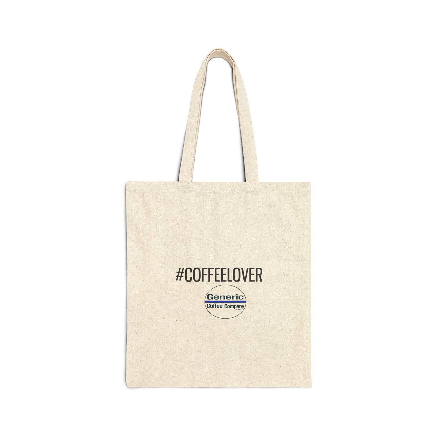 Hashtag COFFEELOVER, Generic Coffee Company Brand Cotton Canvas Tote Bag