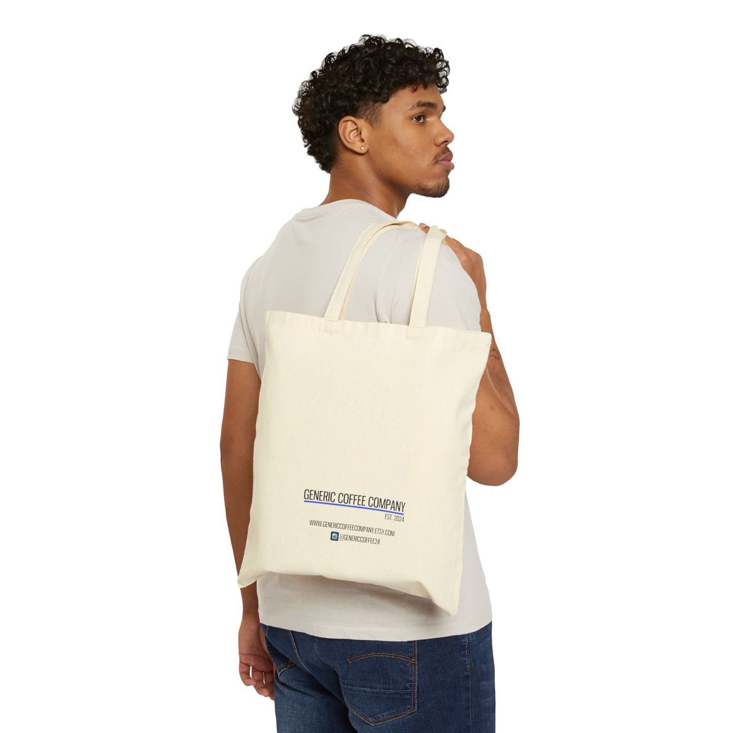 Hashtag COFFEELOVER, Generic Coffee Company Brand Cotton Canvas Tote Bag