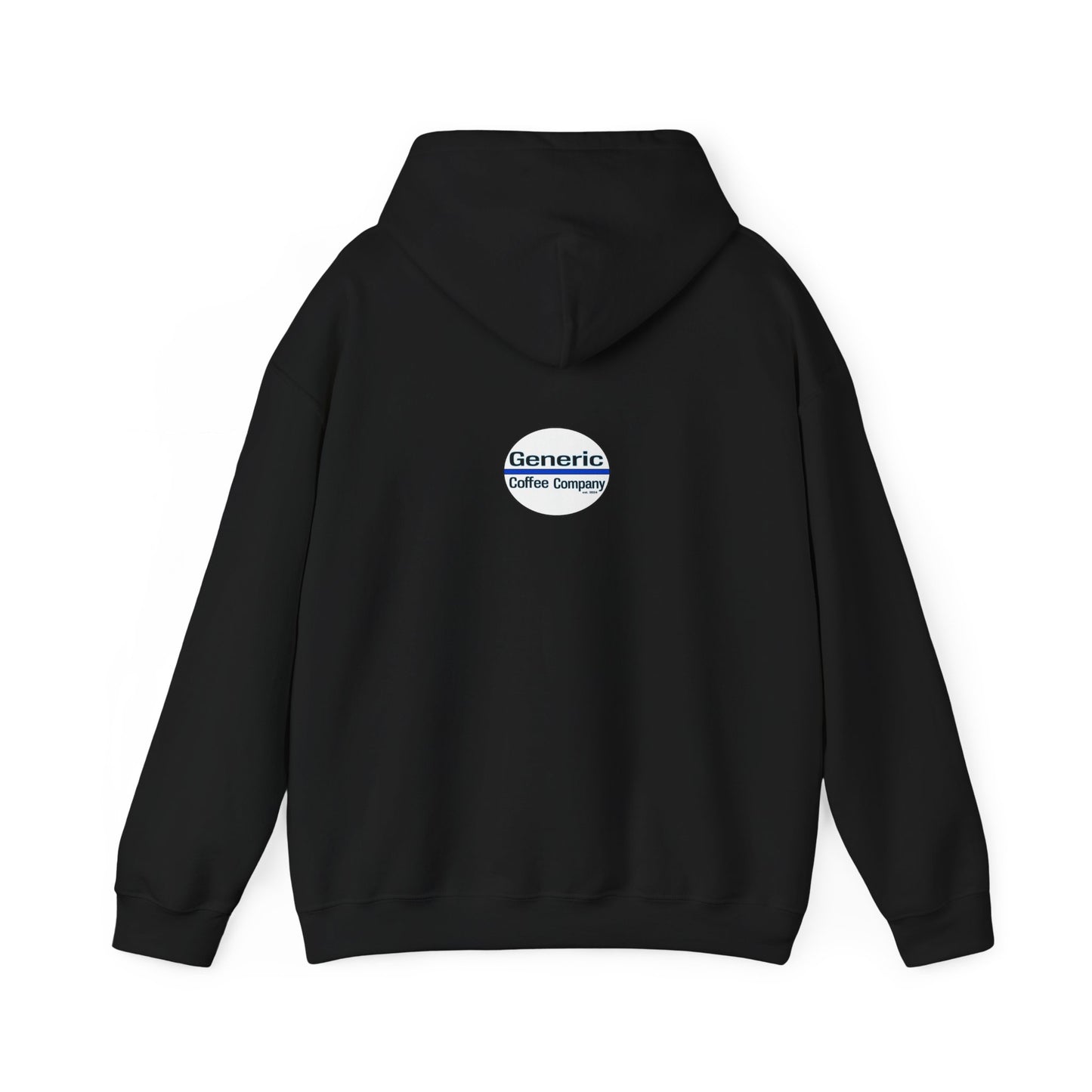 Coffee. Now. - Black Hooded Sweatshirt, Generic Coffee Company Clothing