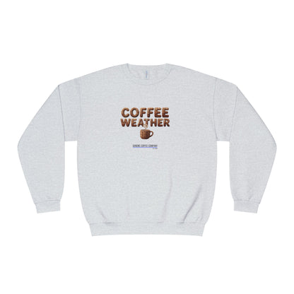 Coffee Weather + Mug Crewneck Sweatshirt — Cozy Café Vibe Pullover