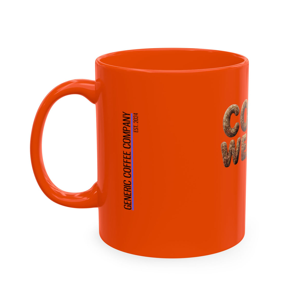 "Coffee Weather" Ceramic Mug — Cozy Coffee Lover Gift