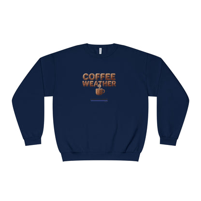 Coffee Weather + Mug Crewneck Sweatshirt — Cozy Café Vibe Pullover