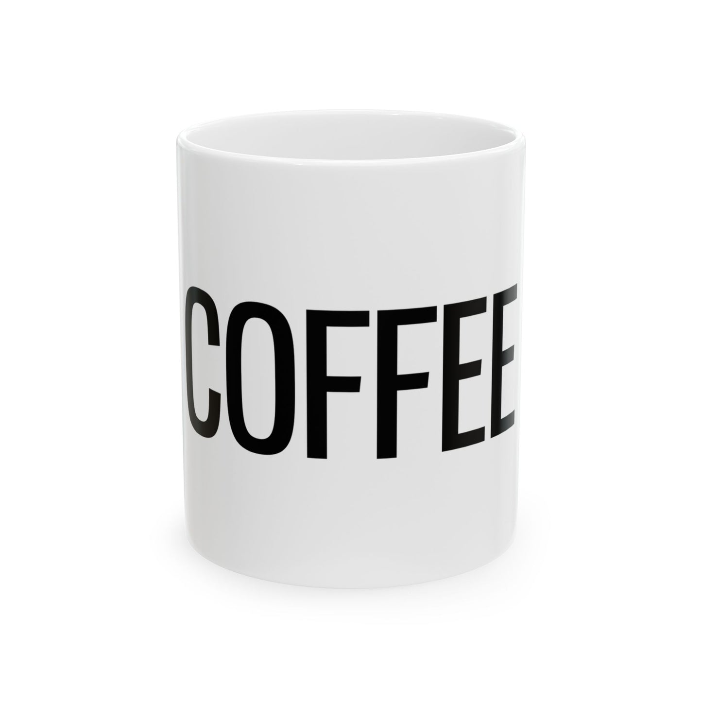 COFFEE Mug - Generic Coffee Company - Ceramic White Mug, 11oz Coffee Mug