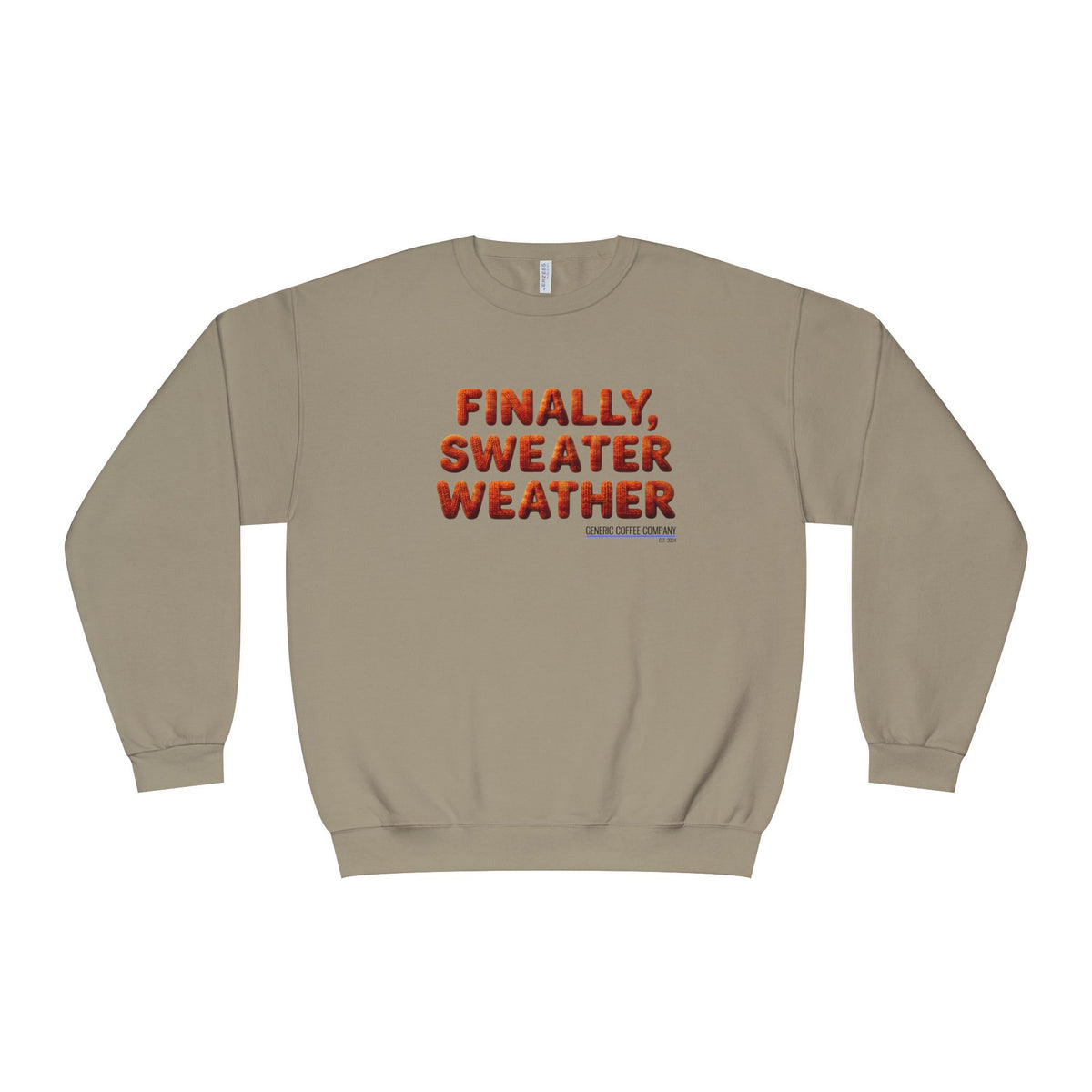 Crewneck Sweatshirt — "Finally, Sweater Weather" Cozy Fall Pullover