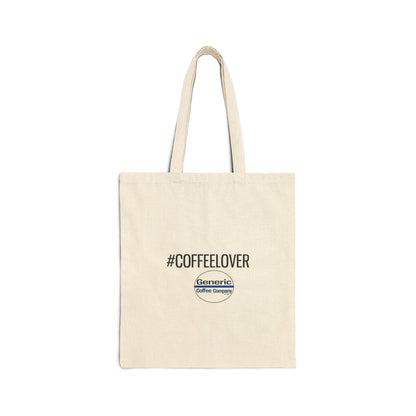 Hashtag COFFEELOVER, Generic Coffee Company Brand Cotton Canvas Tote Bag