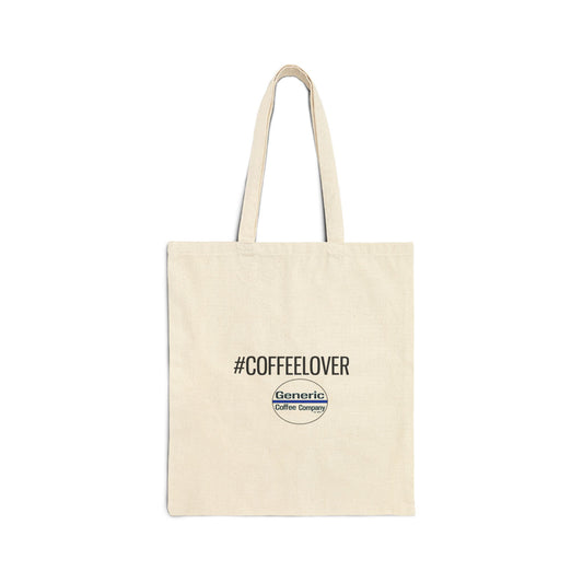 Hashtag COFFEELOVER, Generic Coffee Company Brand Cotton Canvas Tote Bag
