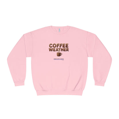 Coffee Weather + Mug Crewneck Sweatshirt — Cozy Café Vibe Pullover