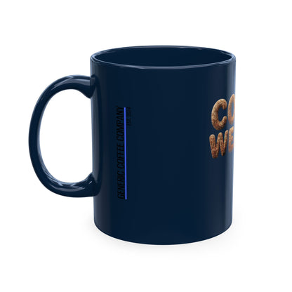 "Coffee Weather" Ceramic Mug — Cozy Coffee Lover Gift