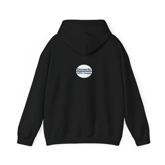Coffee. Now. - Black Hooded Sweatshirt, Generic Coffee Company Clothing