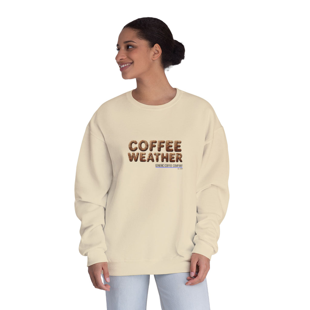 Coffee Weather Crewneck Sweatshirt — Cozy Café Vibe Pullover