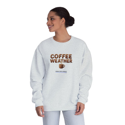 Coffee Weather + Mug Crewneck Sweatshirt — Cozy Café Vibe Pullover