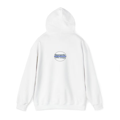 Coffee. Now. - White Hooded Sweatshirt, Generic Coffee Company Clothing