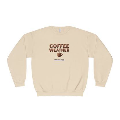 Coffee Weather + Mug Crewneck Sweatshirt — Cozy Café Vibe Pullover