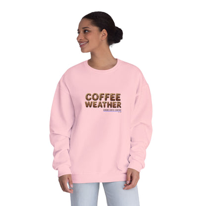 Coffee Weather Crewneck Sweatshirt — Cozy Café Vibe Pullover