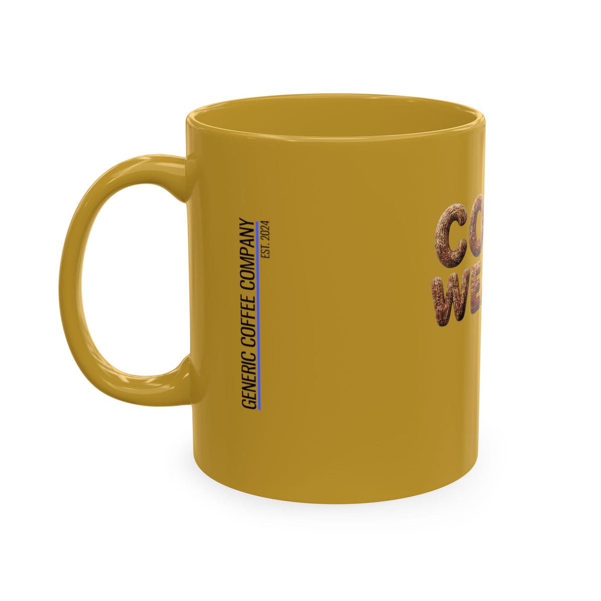 "Coffee Weather" Ceramic Mug — Cozy Coffee Lover Gift