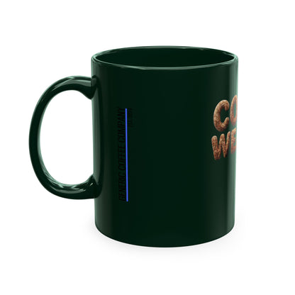 "Coffee Weather" Ceramic Mug — Cozy Coffee Lover Gift