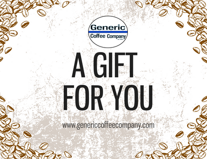 Generic Coffee Company Gift Cards